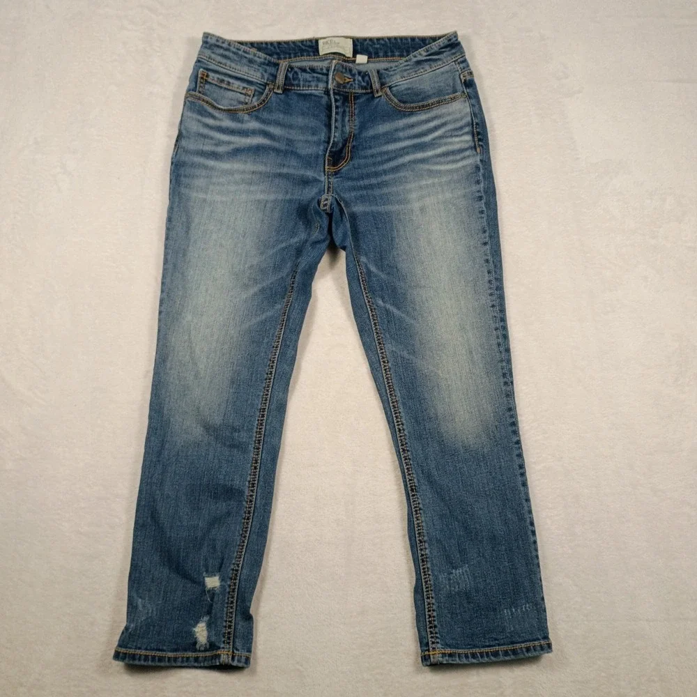 BKE Payton‎ Distressed Crop Jeans Women's Size 28 (30x25) Stretch